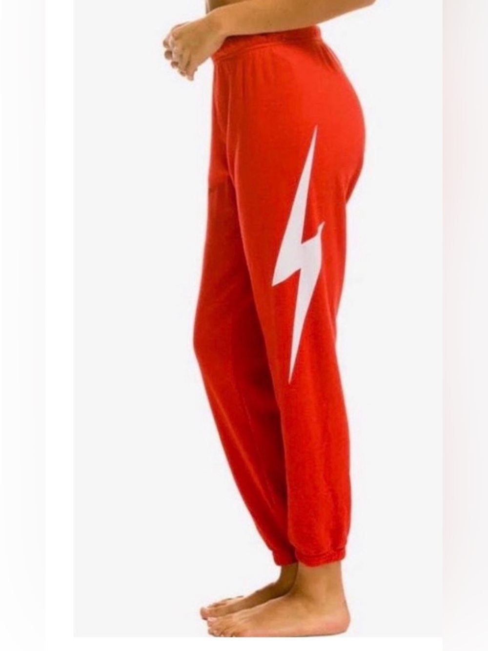 🌺EXCELLENT Condition Aviator Nation Red bolt sweatpants size small 🌺
